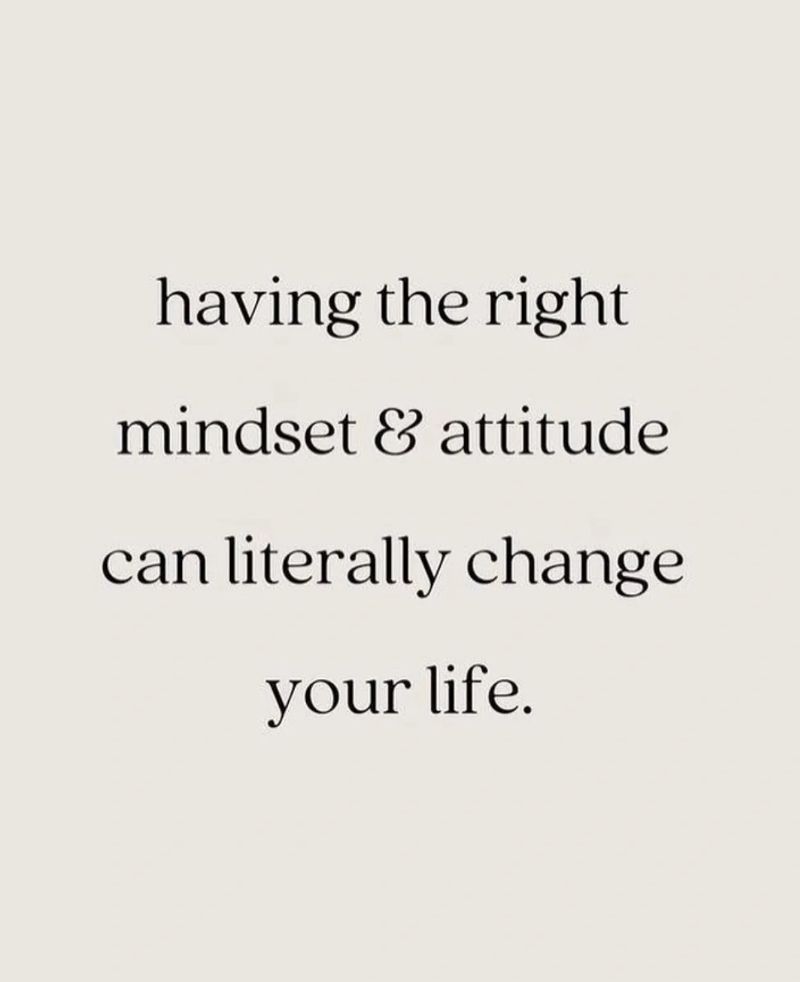 Mindset and Attitude are Key!